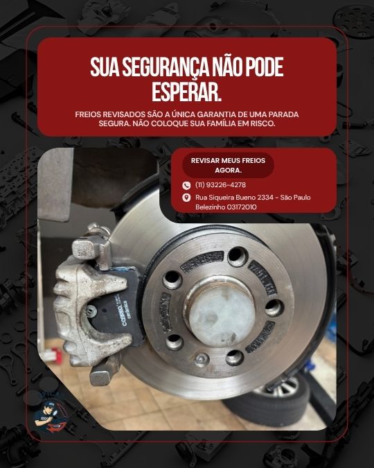 Revisão de segurança no sistema de freios automotivos